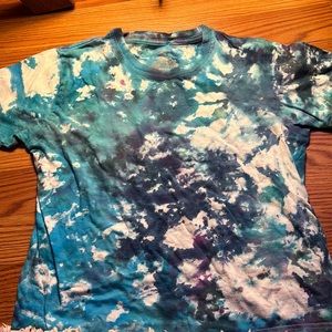 Tie dye pajama shirt